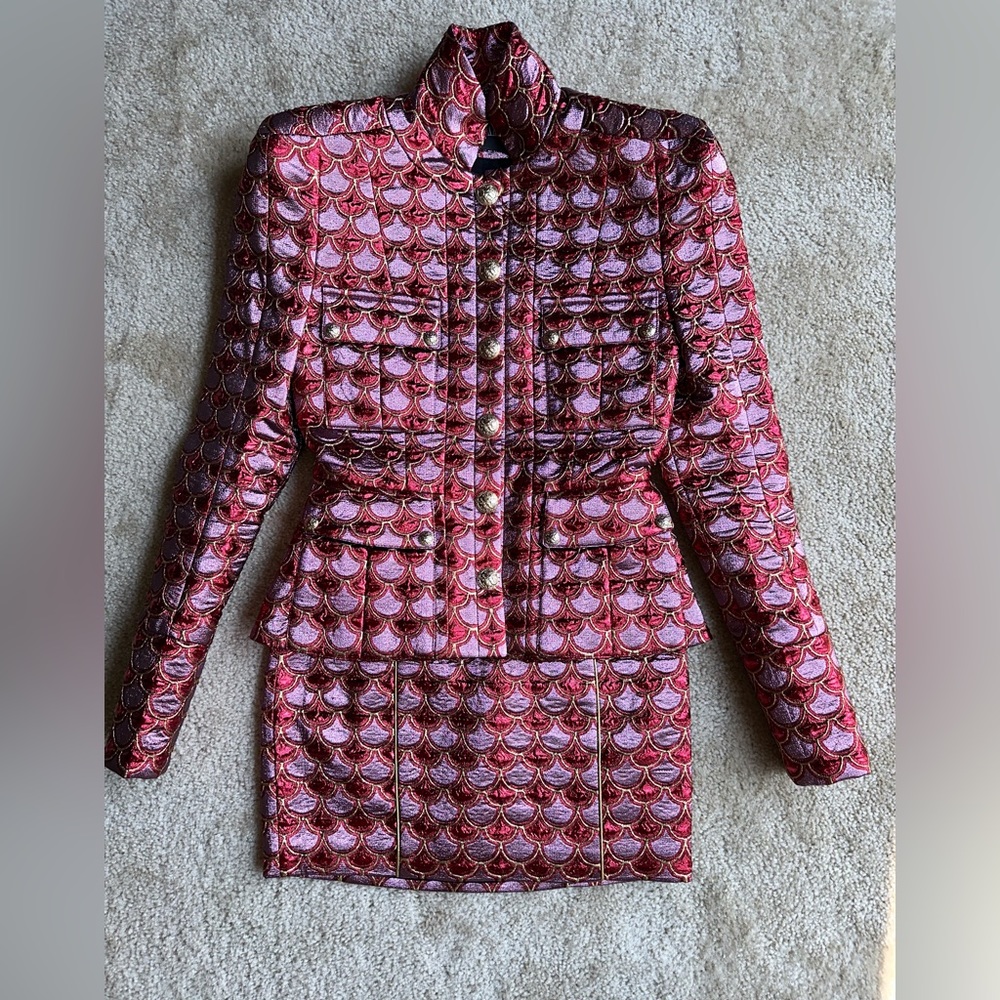 Balmain skirt suit 36